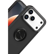 Kaia Life Iphone 17 Pro Max Montreal Yüzüklü  Kapak - Siyah