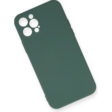 Kaia Life Iphone 12 Pro Max Kılıf Nano Içi Kadife  - Koyu Yeşil