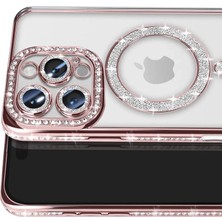 Kaia Life Iphone 16 Pro Max Kılıf Joke Simli Magneticsafe Kılıf - Pembe
