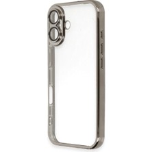 Kaia Life Iphone 16 Kılıf  Lensli  - Titanyum Gri