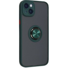 Kaia Life Iphone 14 Kılıf Montreal Yüzüklü  Kapak - Yeşil