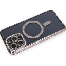 Kaia Life Iphone 14 Pro Kılıf Joke Simli Magneticsafe Kılıf - Gri