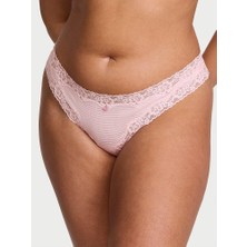 Lace Tri̇m Pamuklu Tanga - Melek Pembesi