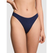 Pink Seamless Derin Bacak Kesim Tanga - Lacivert Papatya