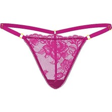 Very Sexy Dantelli Ayarlanabilir V-String Külot - (Tek Renk)