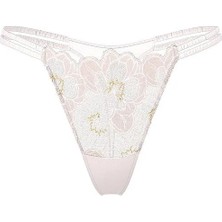 Dream Angels Şakayık Işlemeli Tanga - Beyaz Şakayıklar