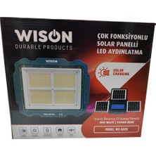 Kaia Life Wıson WS-5585 Çok Fonksiyonlu 3 Solar Panelli 400W Spot Aydınlatma
