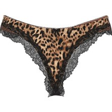 Victoria's Secret Tease Transparan Işıltılı Derin Bacak Kesim Tanga - (Tek Renk)