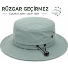 Reva Unisex Safari Şapka – Rüzgar Geçirmez & File Detaylı Çok Amaçlı Şapka