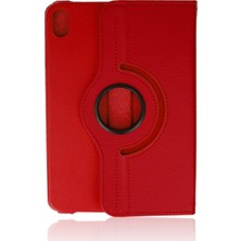Kaia Life Ipad Mini 6 Kılıf 360 Tablet Deri Kılıf - Kırmızı