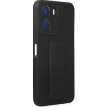 Kaia Life Vivo Y16 Kılıf Mega Standlı  - Siyah