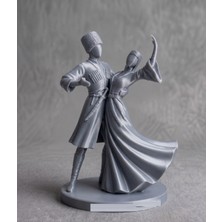 TSC 15 cm Özel Günlere Hediyelik Kafkas Adige Çerkes 3D Dekoratif Biblo Fiğür