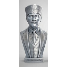 TSC Gazi Mustafa Kemal Büstü Dekoratif 15 cm Atatürk Heykeli Anlamlı Biblo Hediyelik