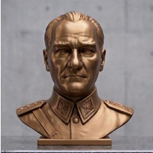 TSC Gazi Mustafa Kemal 15 cm Atatürk Heykeli Büstü Dekoratif Anlamlı Hediyelik