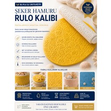 Studio Aslan Design Şeker Hamuru Rulo Kalıbı – Detaylı Desenli Fondant & Kurabiye Baskı Rulosu | Pla Güvenli Malzeme | Pasta Süsleme Aleti