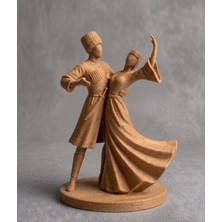 TSC 15 cm Ev Dekorasyonunda Etnik Esinti Hediyelik Kafkas Adige Çerkes 3D Baskı Süs