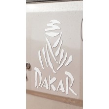 Bey Tuning 3D Sticker Dakar Sticker Etiket Çıkartma Pc Laptop Araba Oto Motor 12 x 16 cm Beyaz