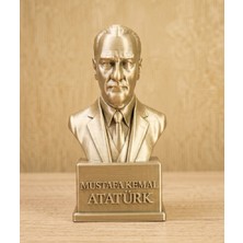 TSC Sanat ve Tarih Iç Içe Dekoratif 15 cm Mustafa Kemal Atatürk Büstü Masaüstü Hediyelik