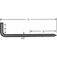 Kaia Life Vidalı Korniş Çivi No:8 - 4X80 - 100 Adet