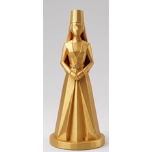 TSC 15 cm Geleneksel Şıklık Sunan Hediyelik Kafkas Adige Çerkes 3D Baskı Figürü