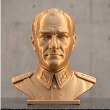 TSC Gazi Mustafa Kemal Büstü Dekoratif 15 cm Atatürk Heykeli Masaüstü Biblo Hediyelik