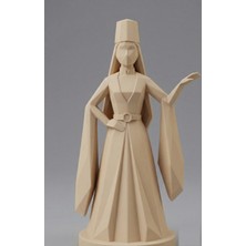 TSC 15 cm Nostaljik ve Kültürel Hediyelik Kafkas Adige Çerkes 3D Baskı Süs Eşyası
