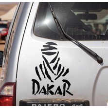 Bey Tuning 3D Sticker Dakar Sticker Etiket Çıkartma Pc Laptop Araba Oto Motor 12 x 16 cm Siyah