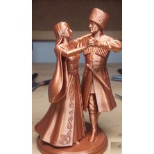 TSC 15 cm Geleneksel Simgelerle Bezeli Hediyelik Kafkas Adige Çerkes 3D Baskı Süsü