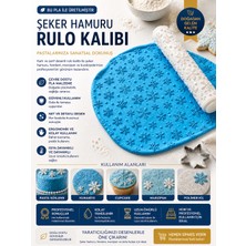Studio Aslan Design Şeker Hamuru Rulo Kalıbı – Detaylı Desenli Fondant & Kurabiye Baskı Rulosu | Pla Güvenli Malzeme | Pasta Süsleme Aleti