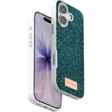 Sh Ticaret Onegif Apple Iphone 17 Bright Simli Kapak - Koyu Yeşil