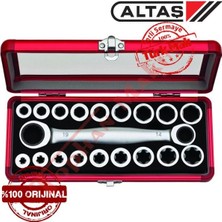 Altaş 1419 / 19 Parça Değişken Uçlu Düz Tokx Anahtar Seti