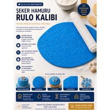Studio Aslan Design Şeker Hamuru Rulo Kalıbı – Detaylı Desenli Fondant & Kurabiye Baskı Rulosu | Pla Güvenli Malzeme | Pasta Süsleme Aleti