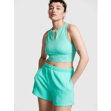 Pink Seamless Dekolte Yaka Sporcu Sütyeni - Camgöbeği