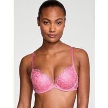 Dream Angels Boho Çiçek Işlemeli Push-Up Sütyen - Pembe