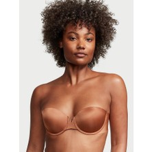 Victoria's Secret Bare Illusions Pürüzsüz Destekli Uplift Straplez Sütyen - Karamel