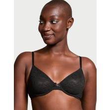 Body By Victoria Invisible Lift Astarsız Dantelli Demi Sütyen - Siyah