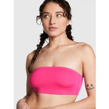 Pink Base Esnek Straplez Sütyen - Büyülü Pembe