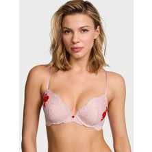 Dream Angels Dantelli Push-Up Sütyen - Tebeşir Pembesi