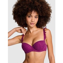 Pink Wink Push-Up Balkonet Sütyen - Yıldızlı Bordo