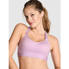 Pink Relay Orta Destekli Spor Sütyeni - Kırçıllı Leylak