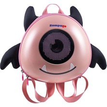 Zampago Angel Eye LED Işıklı Çocuk Sırt Çantası Pembe