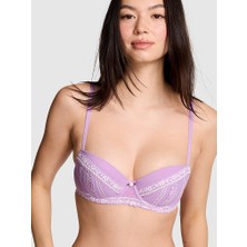 Pink Wink Pınk Wınk Push-Up Balkonet Sütyen - Lila Beyaz