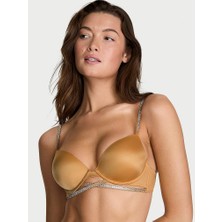 Very Sexy Gradyan Işıltılı Push-Up Sütyen - Dore