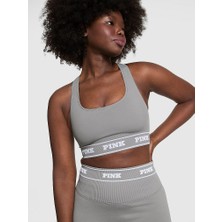 Pink Seamless Çift Yönlü Sporcu Sütyeni - Küllü Gri