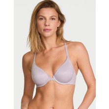 Body By Victoria Hafif Dolgu Destekli Dantelli Toparlayıcı Sütyen - Uçuk Lila