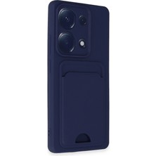 Hatreds Xiaomi Redmi Note 13 Pro 4g Kılıf Renkli Tasarımlı Kart ve Resim Bömeli Darbe Emici Kapak - Lacivert