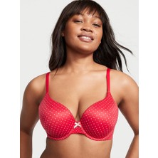 Body By Victoria Push-Up Mükemmel Şekillendirici Sütyen - Kırmızı Puantiyeli