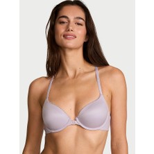 Body By Victoria Dantelli Hafif Dolgu Destekli Racerback Demi Sütyen - Uçuk Lila