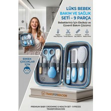Transformacion Mavi 9 Parça Bebek Bakım Seti, Yenidoğan Hediye Sağlık Kiti (Tırnak Makası Ateş Ölçer) 723162