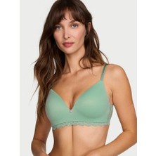 Dream Angels Pürüzsüz ve Dantelli Balensiz Push-Up Sütyen - Açık Yeşil